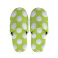 Green Golf Ball Pattern Print Slippers