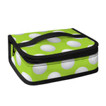 Green Golf Ball Pattern Print Small Lunch Bag