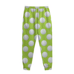 Green Golf Ball Pattern Print Sweatpants
