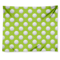 Green Golf Ball Pattern Print Tapestry