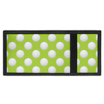 Green Golf Ball Pattern Print Trifold Wallet