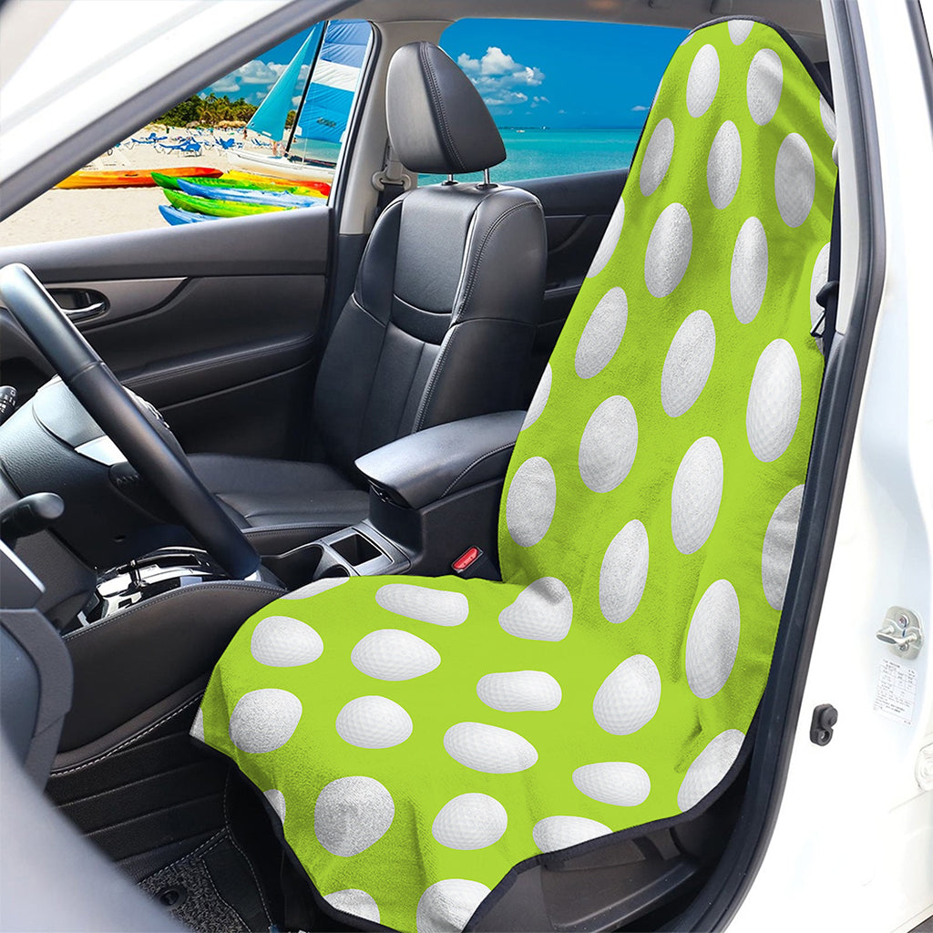 Green Golf Ball Pattern Print Waterproof Car Seat Cover