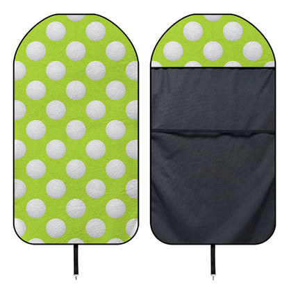 Green Golf Ball Pattern Print Waterproof Car Seat Cover