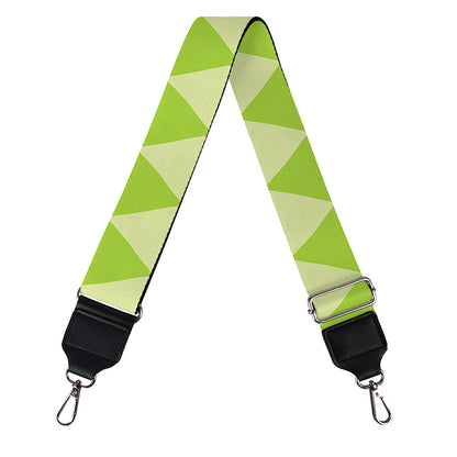 Green Harlequin Pattern Print Bag Strap