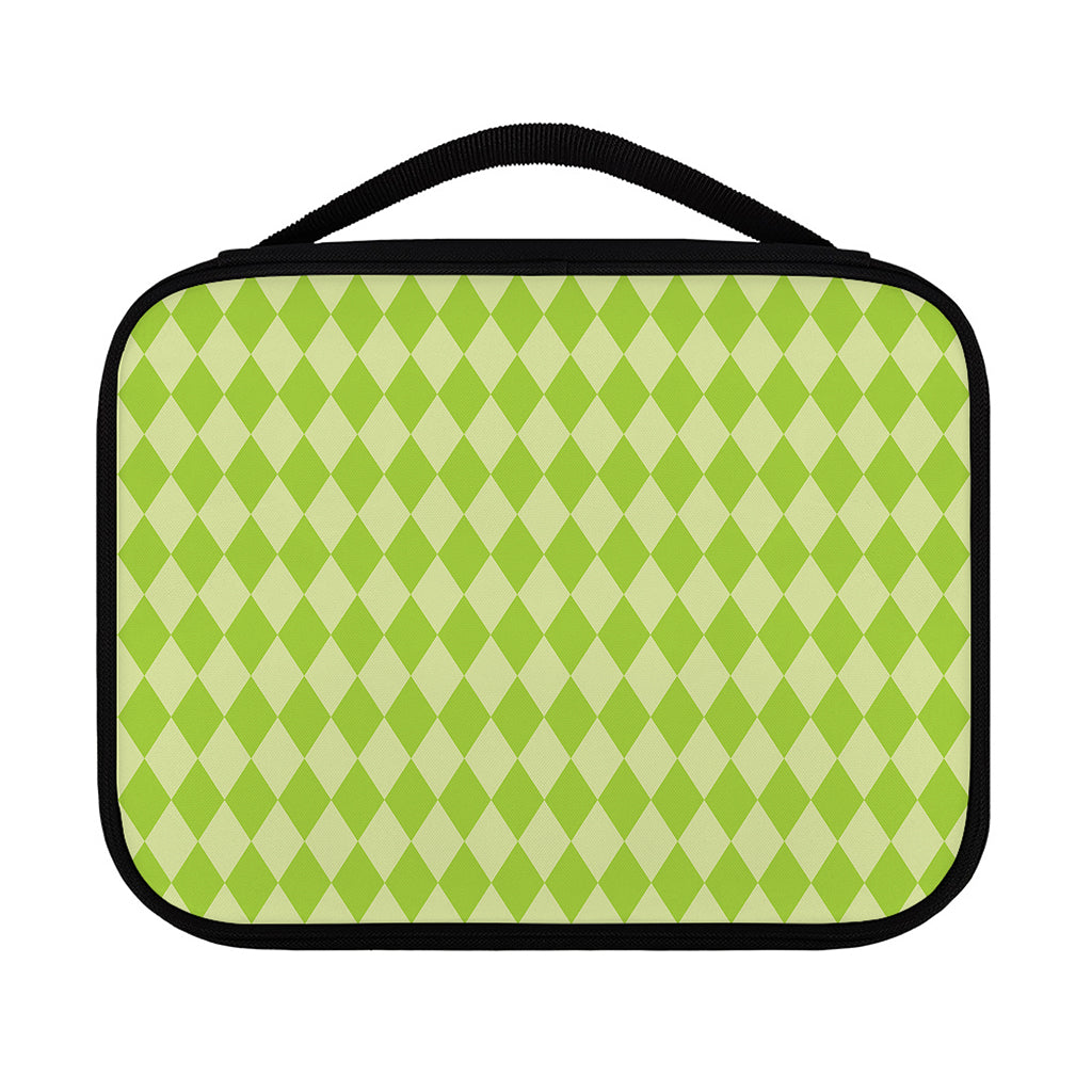 Green Harlequin Pattern Print Classic Bible Case