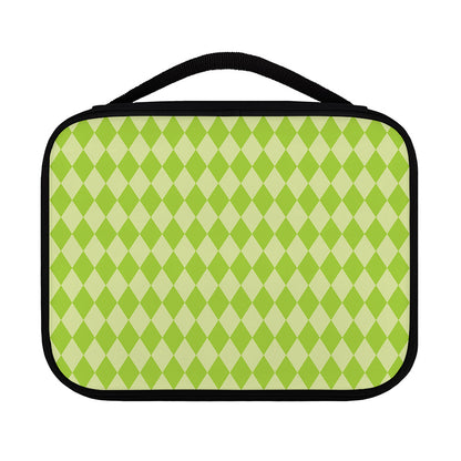 Green Harlequin Pattern Print Classic Bible Case