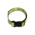 Green Harlequin Pattern Print Dog Collar