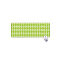 Green Harlequin Pattern Print Extended Mouse Pad