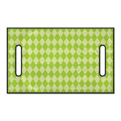 Green Harlequin Pattern Print Golf Cart Seat Cover