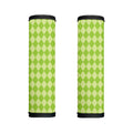 Green Harlequin Pattern Print Handle Covers
