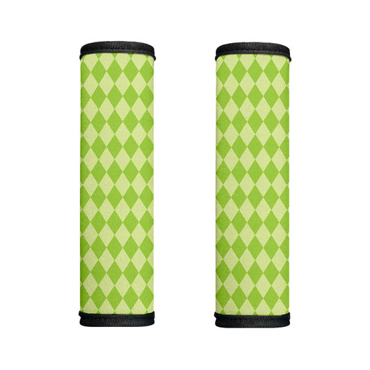 Green Harlequin Pattern Print Handle Covers