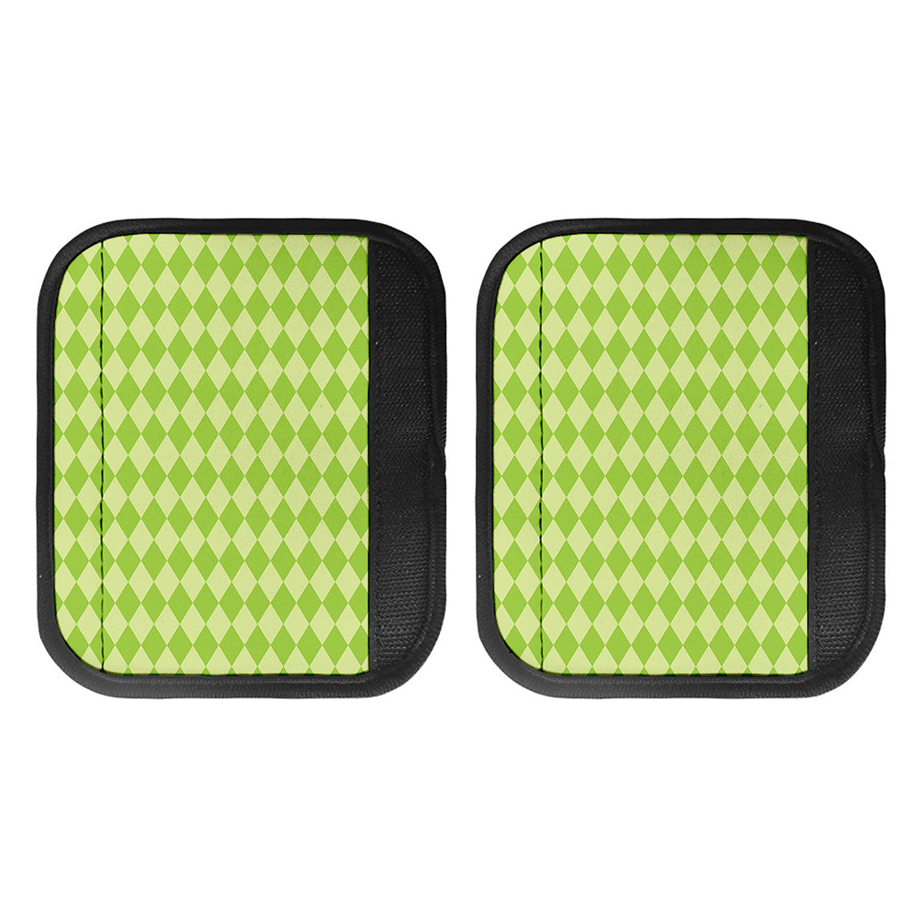 Green Harlequin Pattern Print Handle Covers