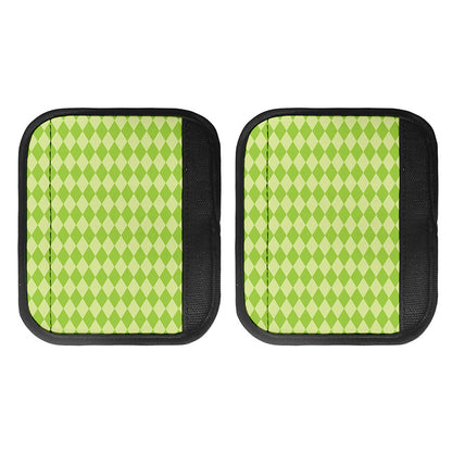 Green Harlequin Pattern Print Handle Covers