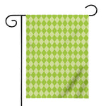 Green Harlequin Pattern Print House Flag
