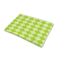 Green Harlequin Pattern Print Pet Cooling Mat Cover
