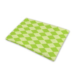 Green Harlequin Pattern Print Pet Cooling Mat Cover