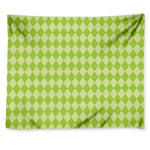 Green Harlequin Pattern Print Tapestry