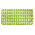 Green Harlequin Pattern Print Towel