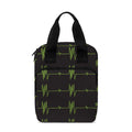 Green Heartbeat Pattern Print Bible Tote Bag
