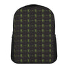 Green Heartbeat Pattern Print Casual Backpack