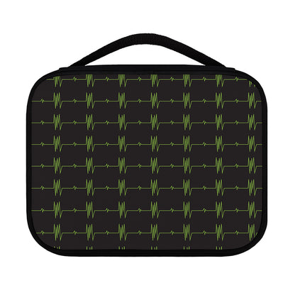 Green Heartbeat Pattern Print Classic Bible Case