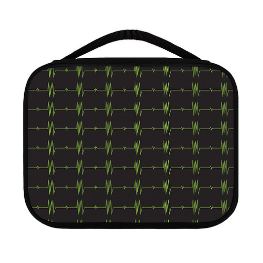 Green Heartbeat Pattern Print Classic Bible Case