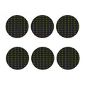 Green Heartbeat Pattern Print Coaster Set