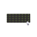 Green Heartbeat Pattern Print Extended Mouse Pad