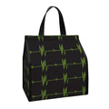 Green Heartbeat Pattern Print Insulated Lunch Tote