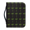 Green Heartbeat Pattern Print Leather Bible Cover