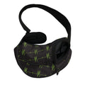 Green Heartbeat Pattern Print Pet Sling Carrier
