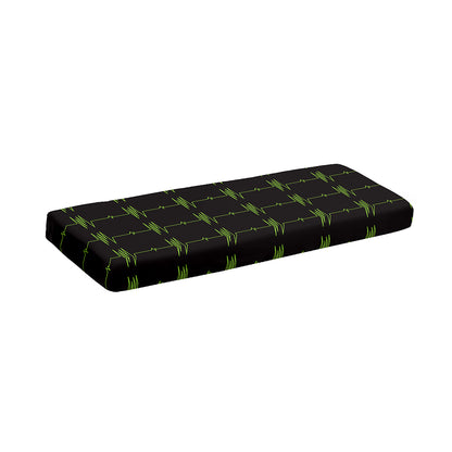 Green Heartbeat Pattern Print Piano Keyboard Cover
