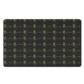 Green Heartbeat Pattern Print Polyester Doormat