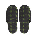 Green Heartbeat Pattern Print Slippers