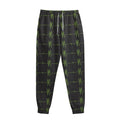 Green Heartbeat Pattern Print Sweatpants