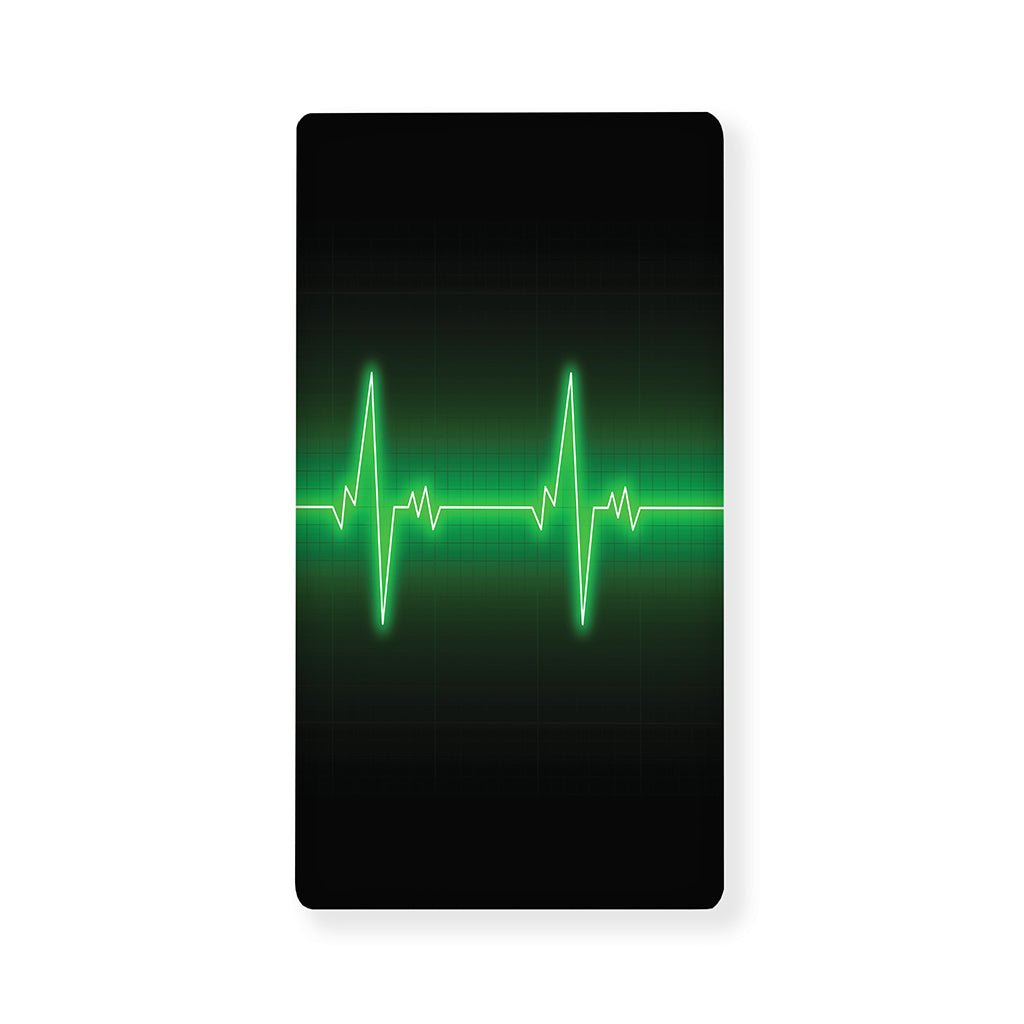 Green Heartbeat Print Baby Crib Sheet