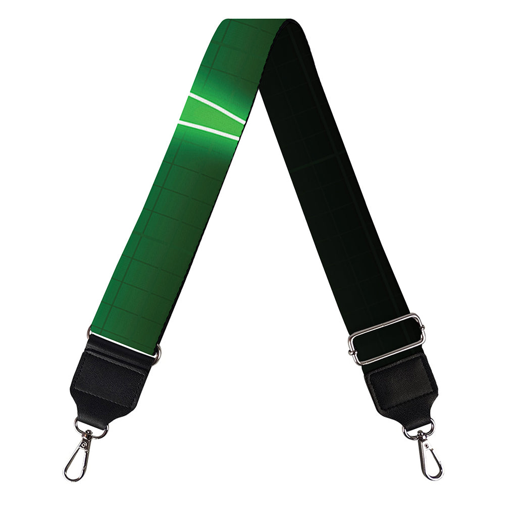 Green Heartbeat Print Bag Strap