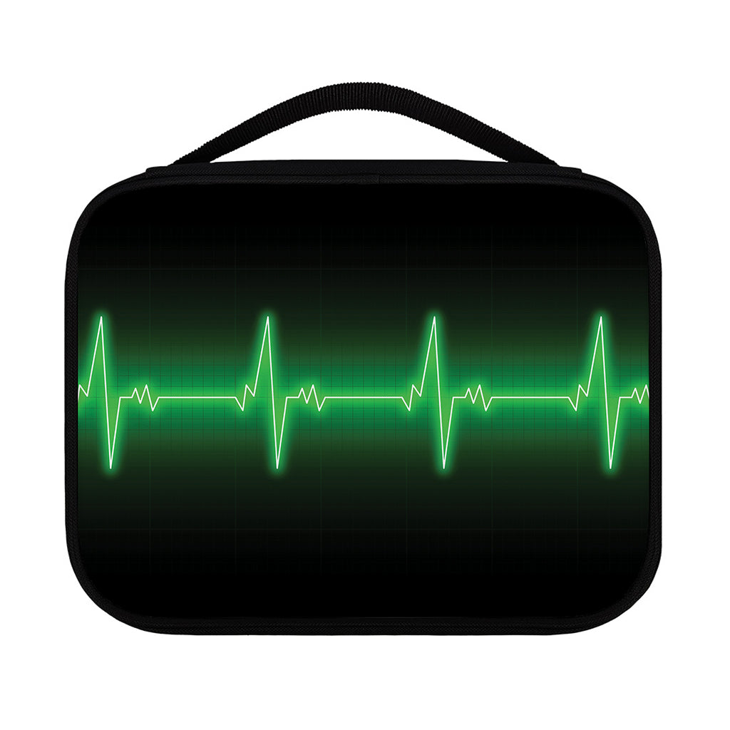 Green Heartbeat Print Classic Bible Case
