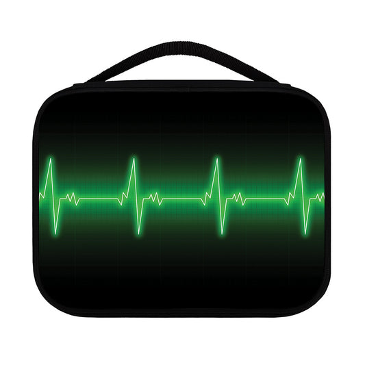 Green Heartbeat Print Classic Bible Case