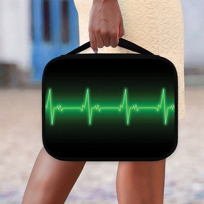 Green Heartbeat Print Classic Bible Case