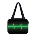 Green Heartbeat Print Double Strap Bible Bag