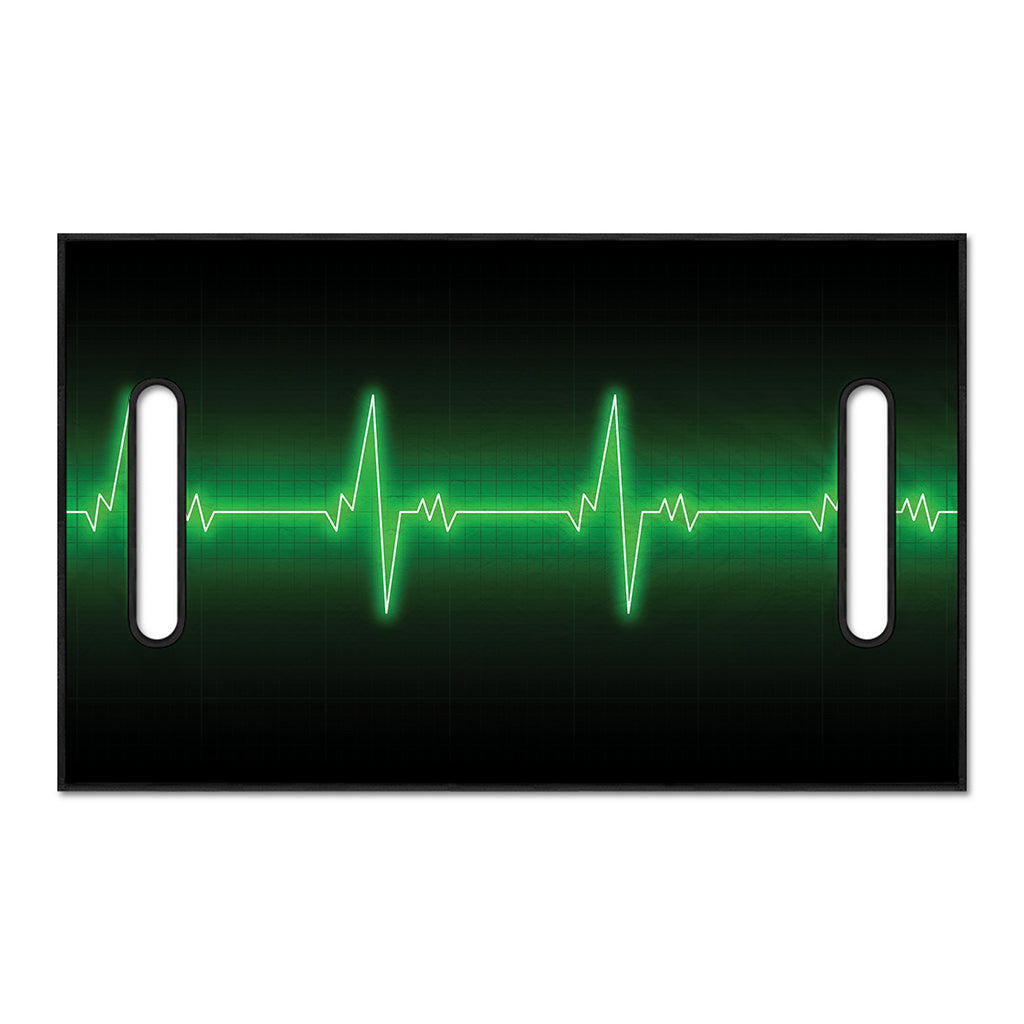 Green Heartbeat Print Golf Cart Seat Cover
