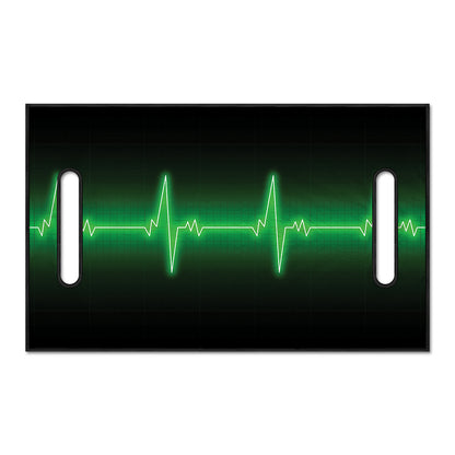 Green Heartbeat Print Golf Cart Seat Cover