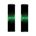Green Heartbeat Print Handle Covers