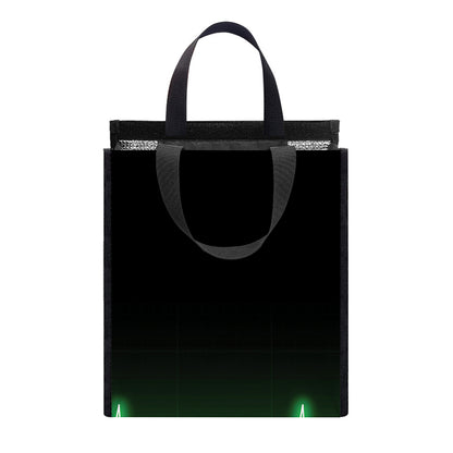Green Heartbeat Print Insulated Lunch Tote