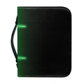 Green Heartbeat Print Leather Bible Cover