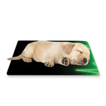Green Heartbeat Print Pet Cooling Mat Cover