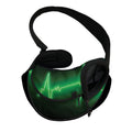 Green Heartbeat Print Pet Sling Carrier
