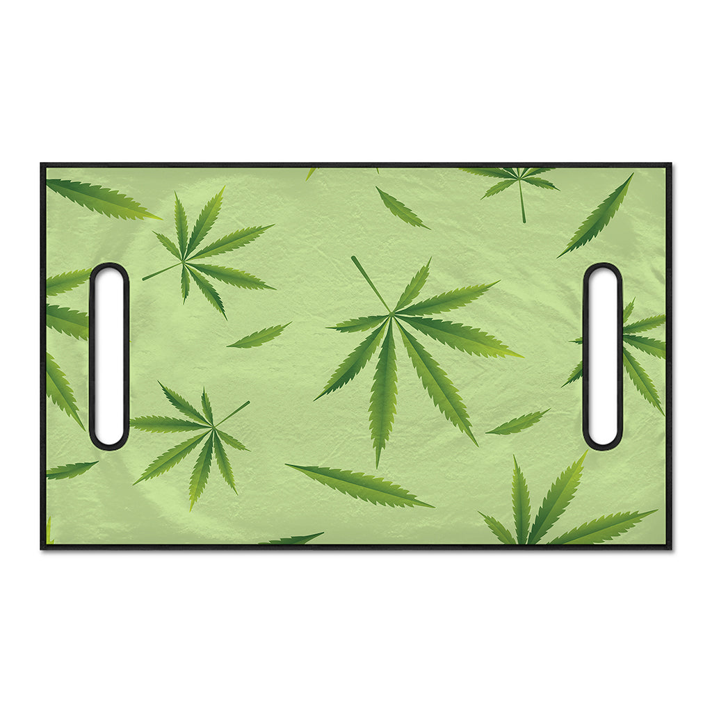Green Hemp Leaves Pattern Print Golf Cart Seat Cover
