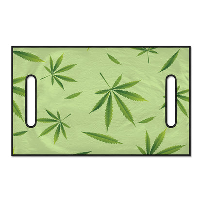 Green Hemp Leaves Pattern Print Golf Cart Seat Cover
